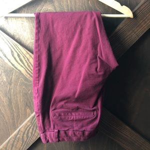 Maternity Burgundy Side Panel Pixie Pants